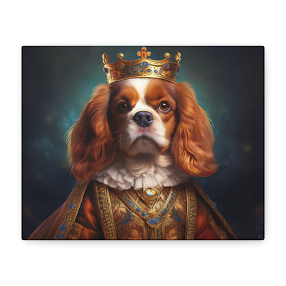 Cavalier King Charles Spaniel Renaissance Pet Portrait on Canvas | Wall art | wall print