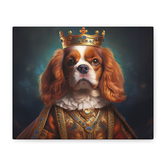 Cavalier King Charles Spaniel Renaissance Pet Portrait on Canvas | Wall art | wall print