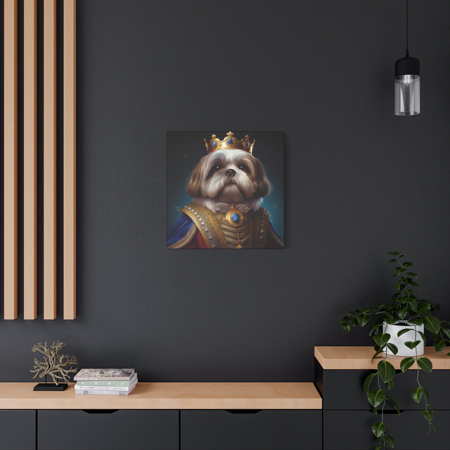 Shih Tzu Renaissance Pet Portrait on Canvas | wall art, wall print, dog portrait, dog art