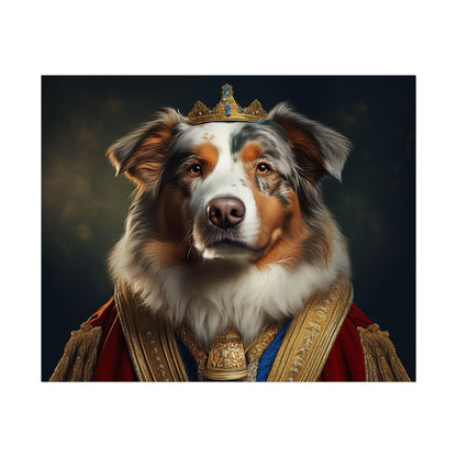 Australian Shepherd Dog Renaissance Pet Portrait Print | Wall Art | Wall Print