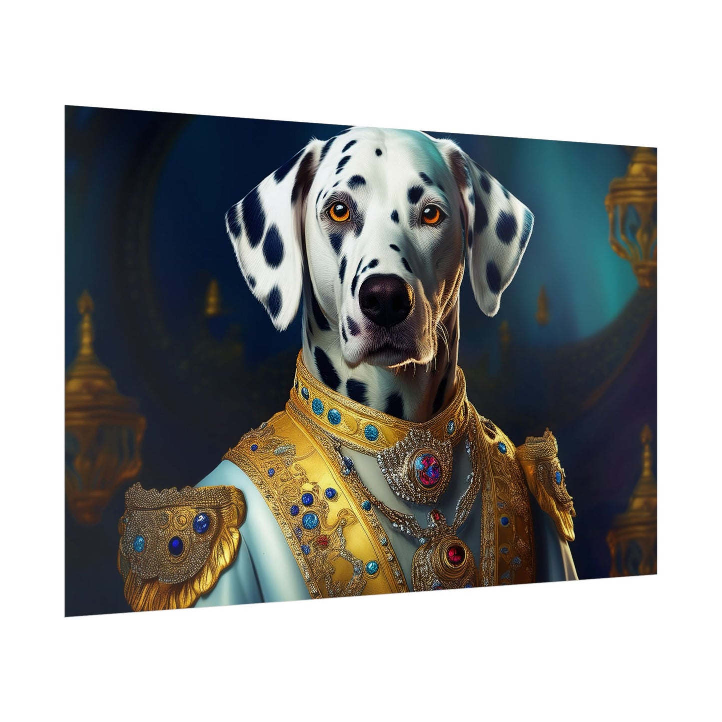 Dalmation Dog Renaissance Pet Portrait Wall Print | Art Print | Wall Art | Dog Art