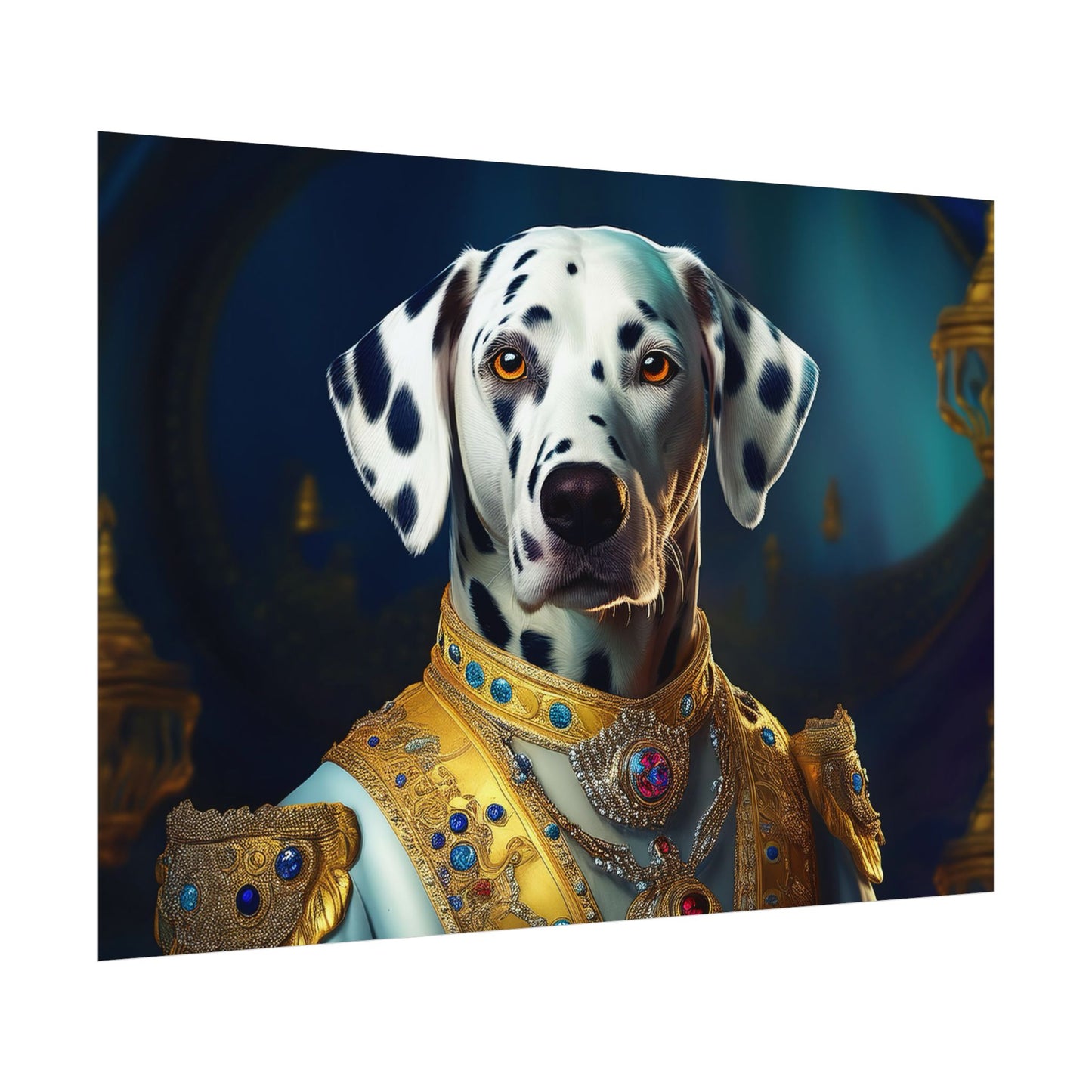 Dalmation Dog Renaissance Pet Portrait Wall Print | Art Print | Wall Art | Dog Art