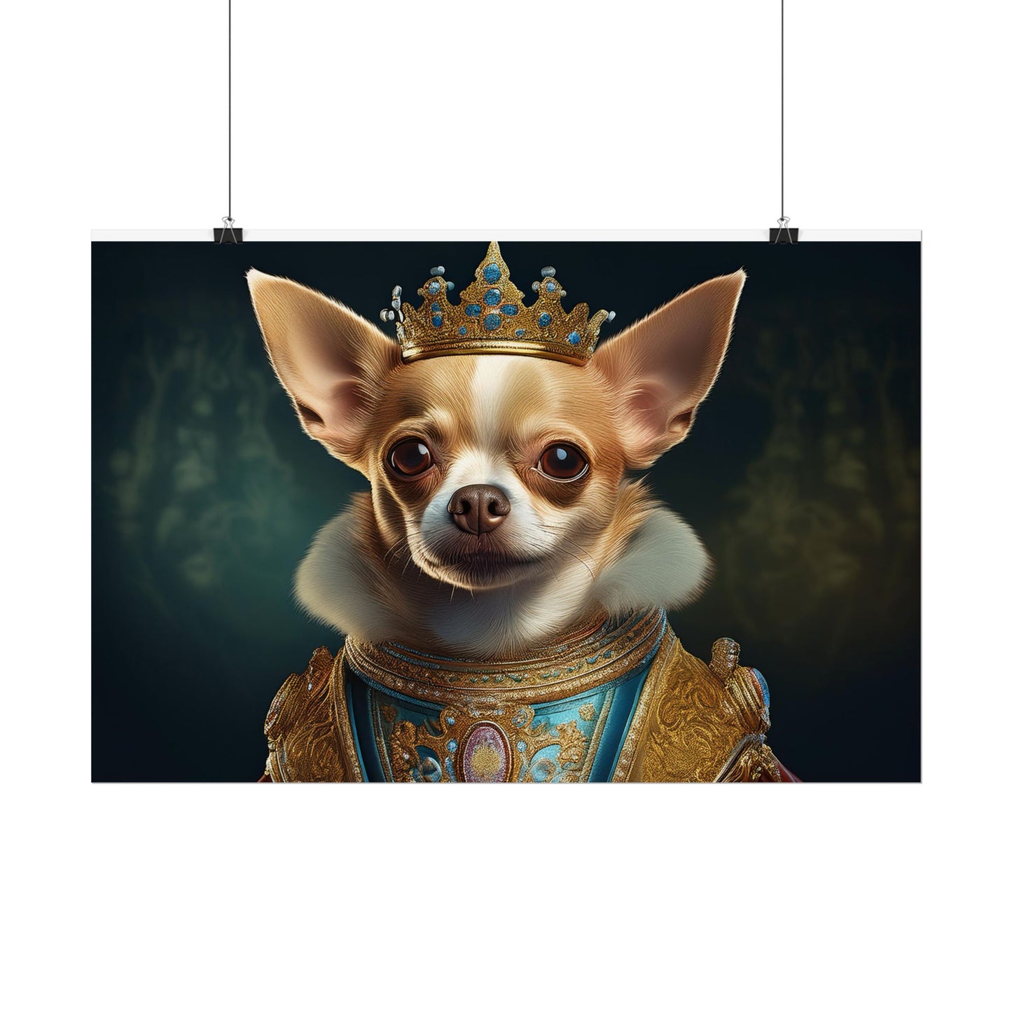Chihuahua Dog Renaissance Pet Portrait Print | Wall print | Wall art