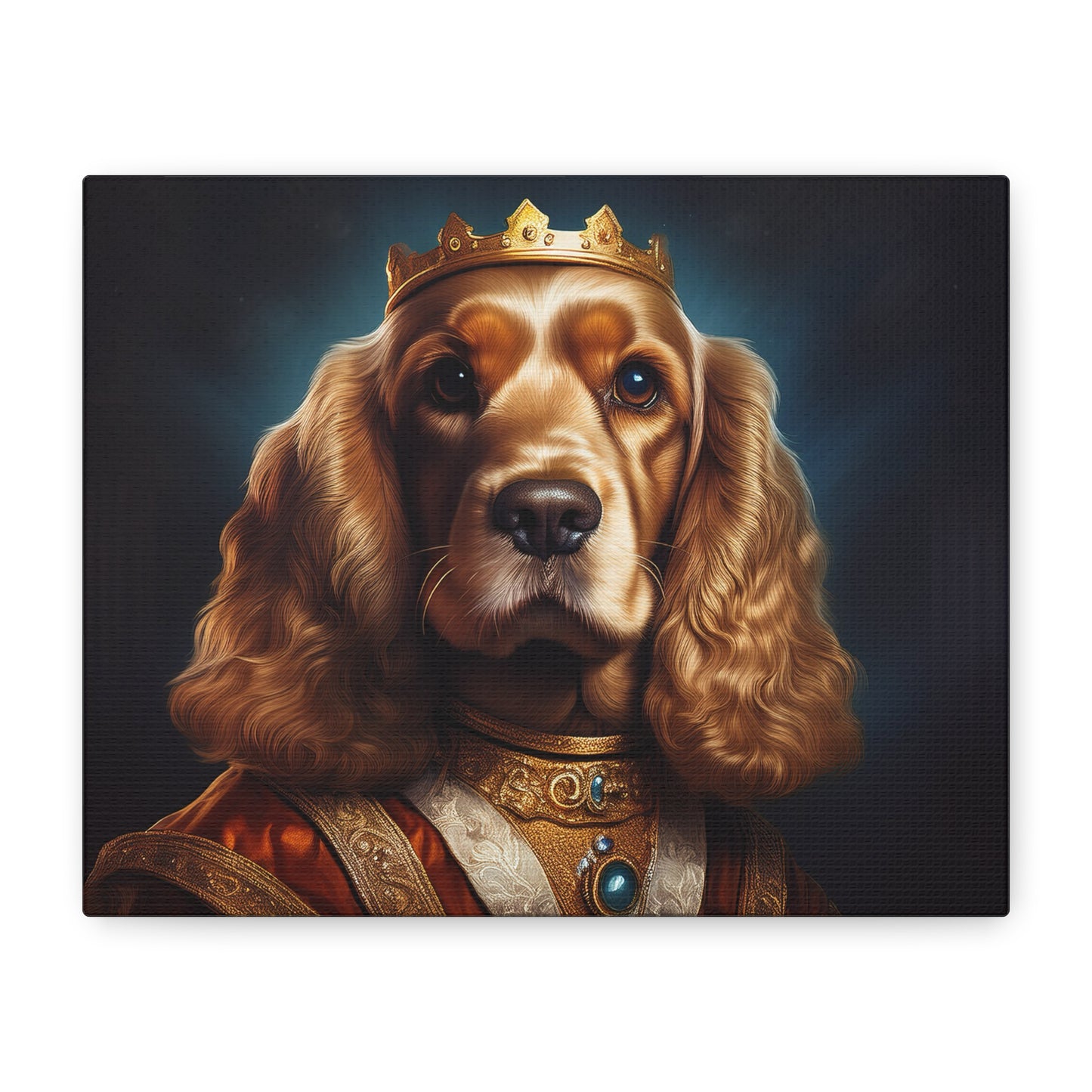 Cocker Spaniel Renaissance Pet Portrait on Canvas | Wall art | wall print