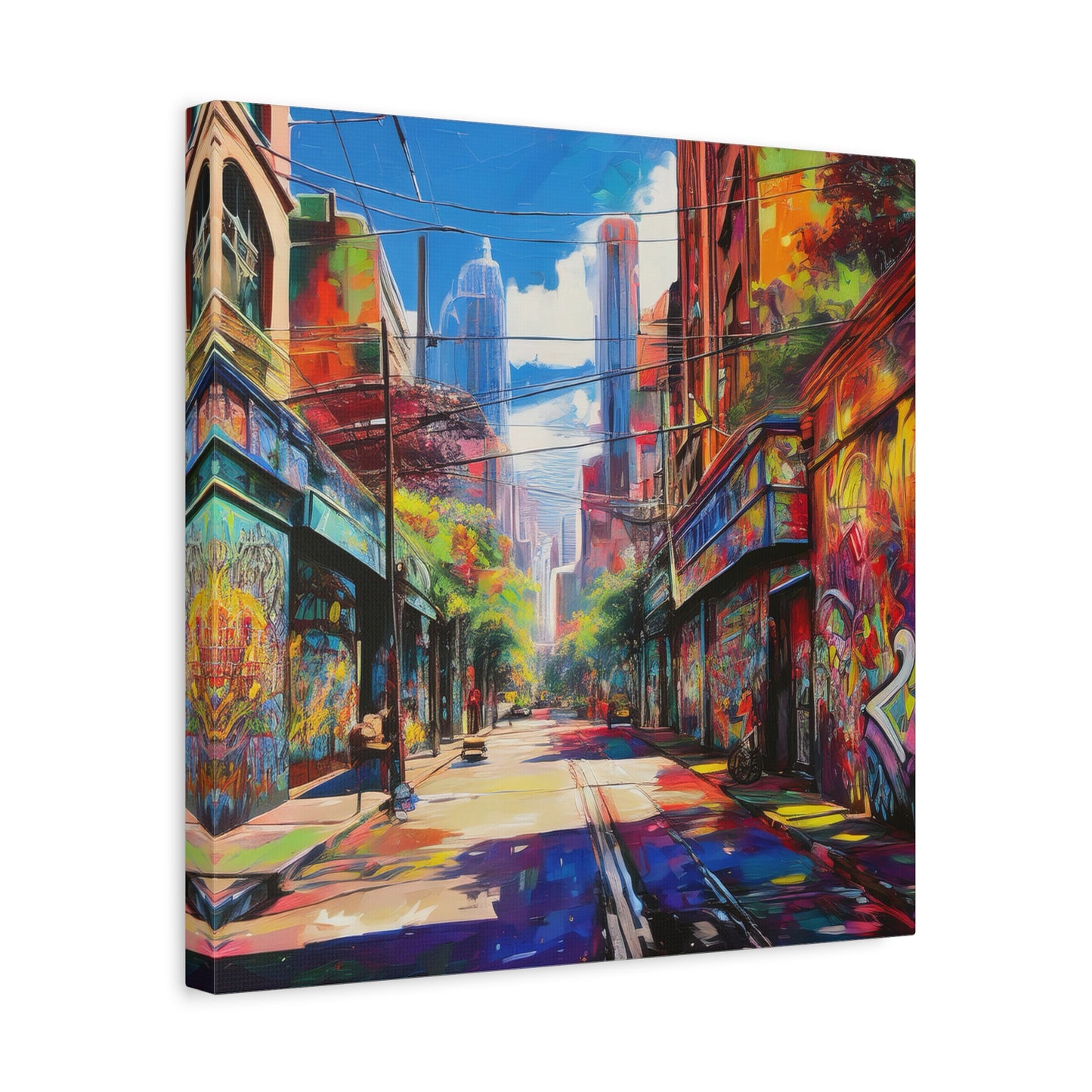 Melbourne Street Graffiti Australia on Canvas | Style 2 | Wall Art | Wall Print