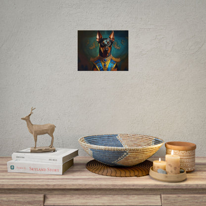 Doberman Pinscher Renaissance  Dog Pet Portrait Print | Wall Art | Wall Print | Dog Art