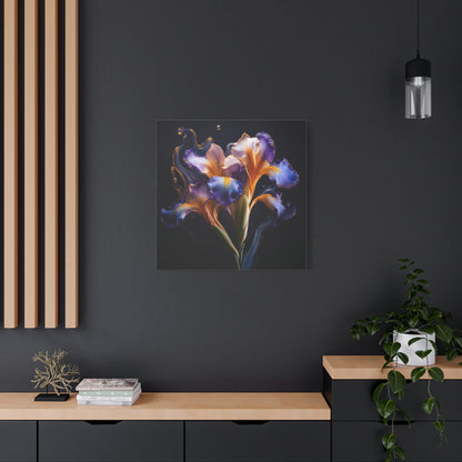 Abstract Iris Floral Square Framed Print, wall art, wall prints, art print