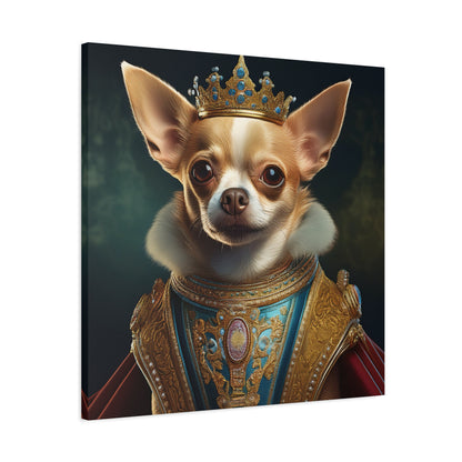 Chihuahua Renaissance Pet Portrait on Canvas | Wall art | Wall print | Dog art