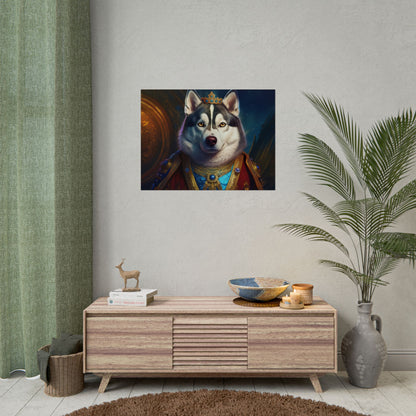 Siberian Husky Renaissance Pet Portrait Print, Siberian Husky Art Print, Wall Decor, Art Gift, dog wall art, wall art, wall print