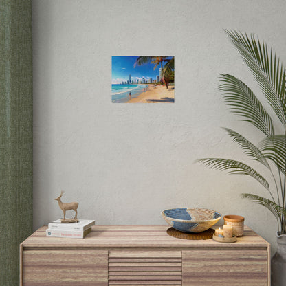 Surfers Paradise Beach Australia Coastal Print | Style 1 | Wall Art | Wall Print