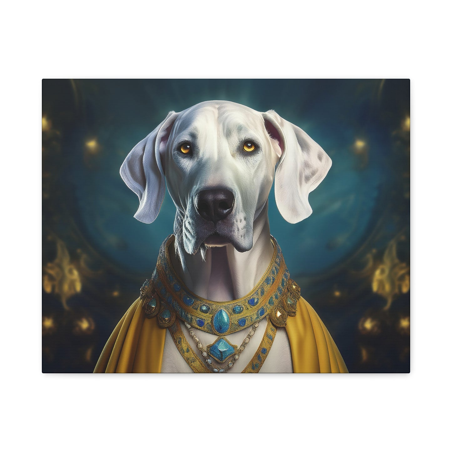 Great Dane Pet Portrait Renaissance - Canvas, wall art, wall print, dog portrait, dog art