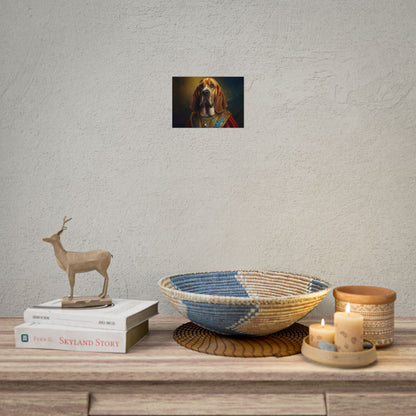 Bloodhound Renaissance Dog Portrait Art Print, Wall Decor Gift, Animal Lover Home Decor, Dog Wall Art