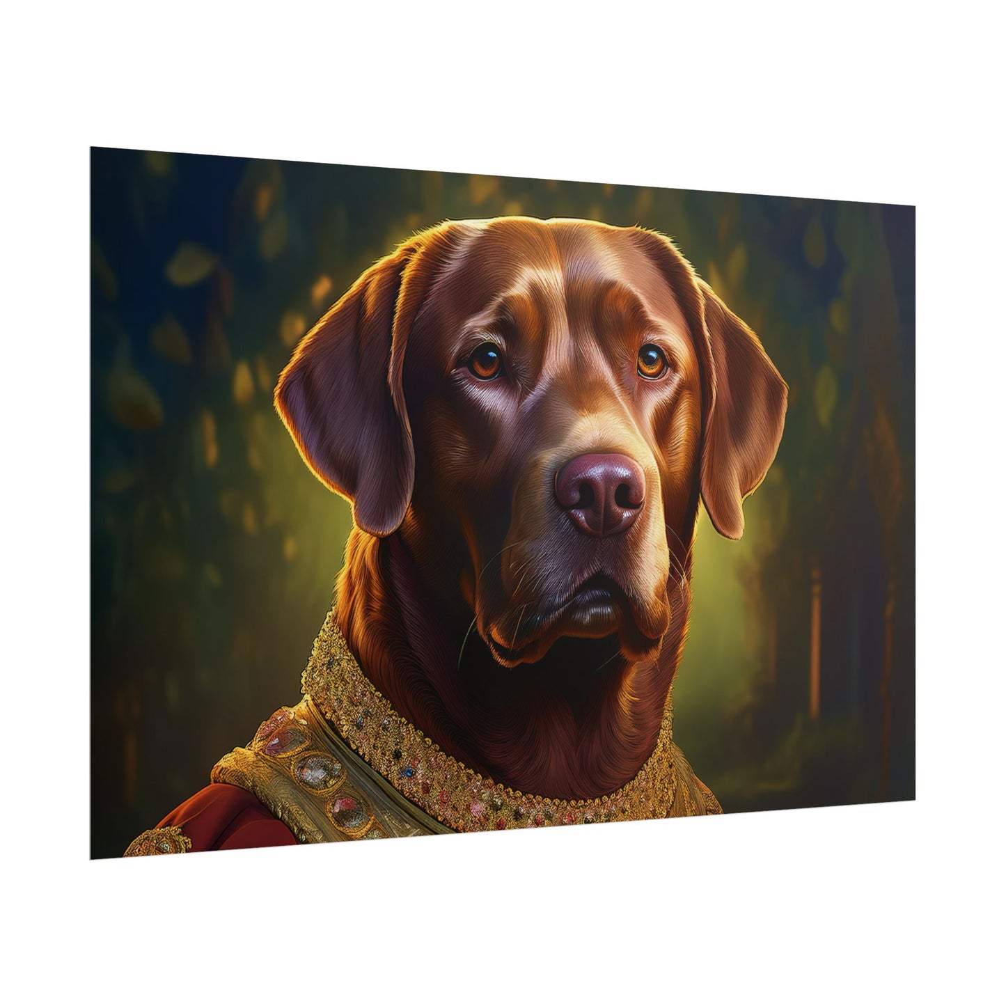 Chesapeake Bay Retriever Dog Renaissance Pet Portrait Print, Animal Lover print, Dog Wall Art, wall print, wall art