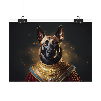 Belgian Malinois Renaissance Dog  Portrait Wall Print, Art Print, Art Print, Animal Lover Home Decor, Dog Wall Art, wall art