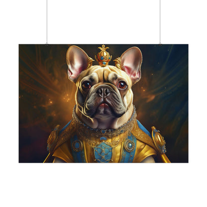 French Bulldog Renaissance Portrait Art Print, Wall Decor Gift, Animal Lover Home Decor, Dog Wall Art