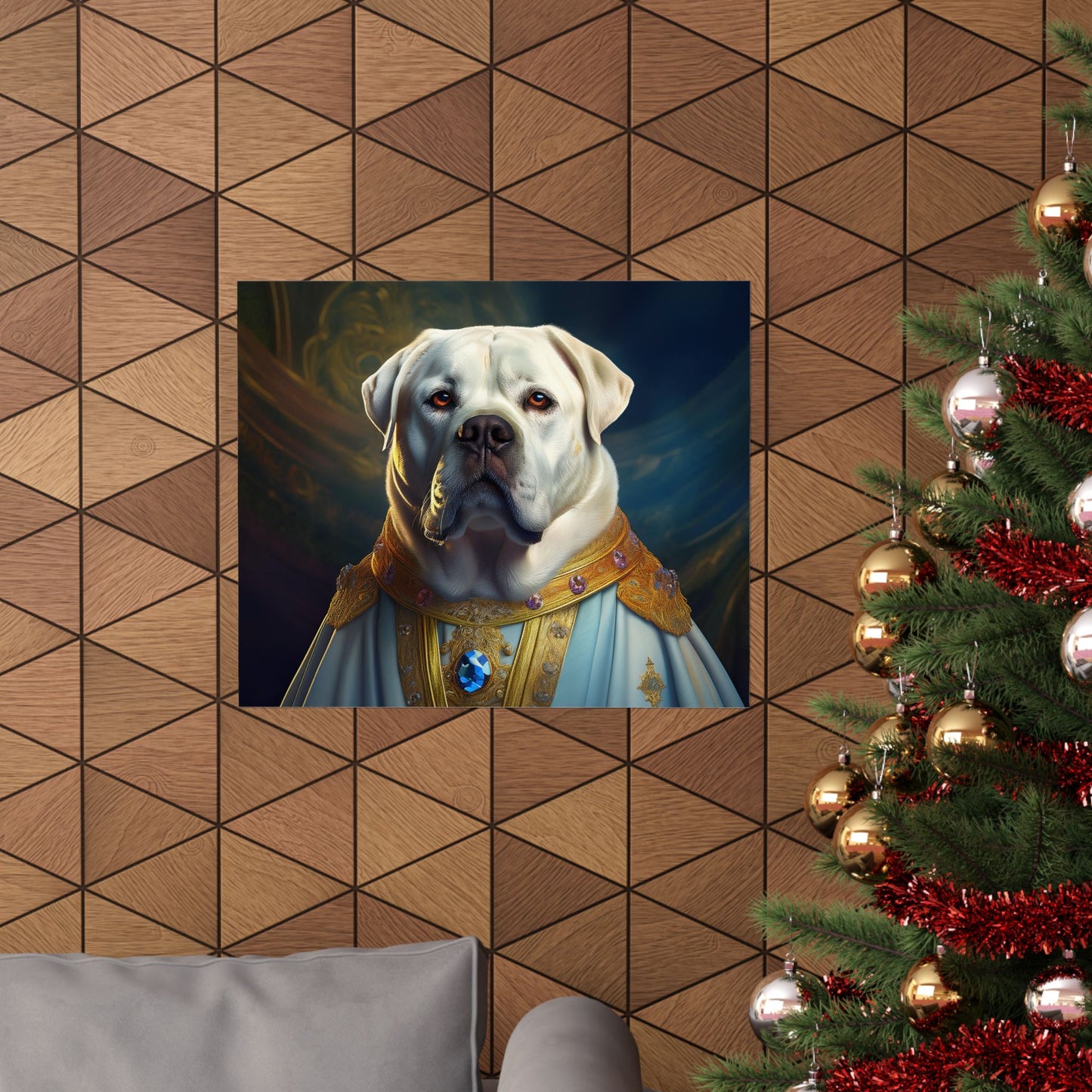 Mastiff Renaissance Pet Portrait Print, Unique Wall Art, Wall Print, Dog Art, Pet Art