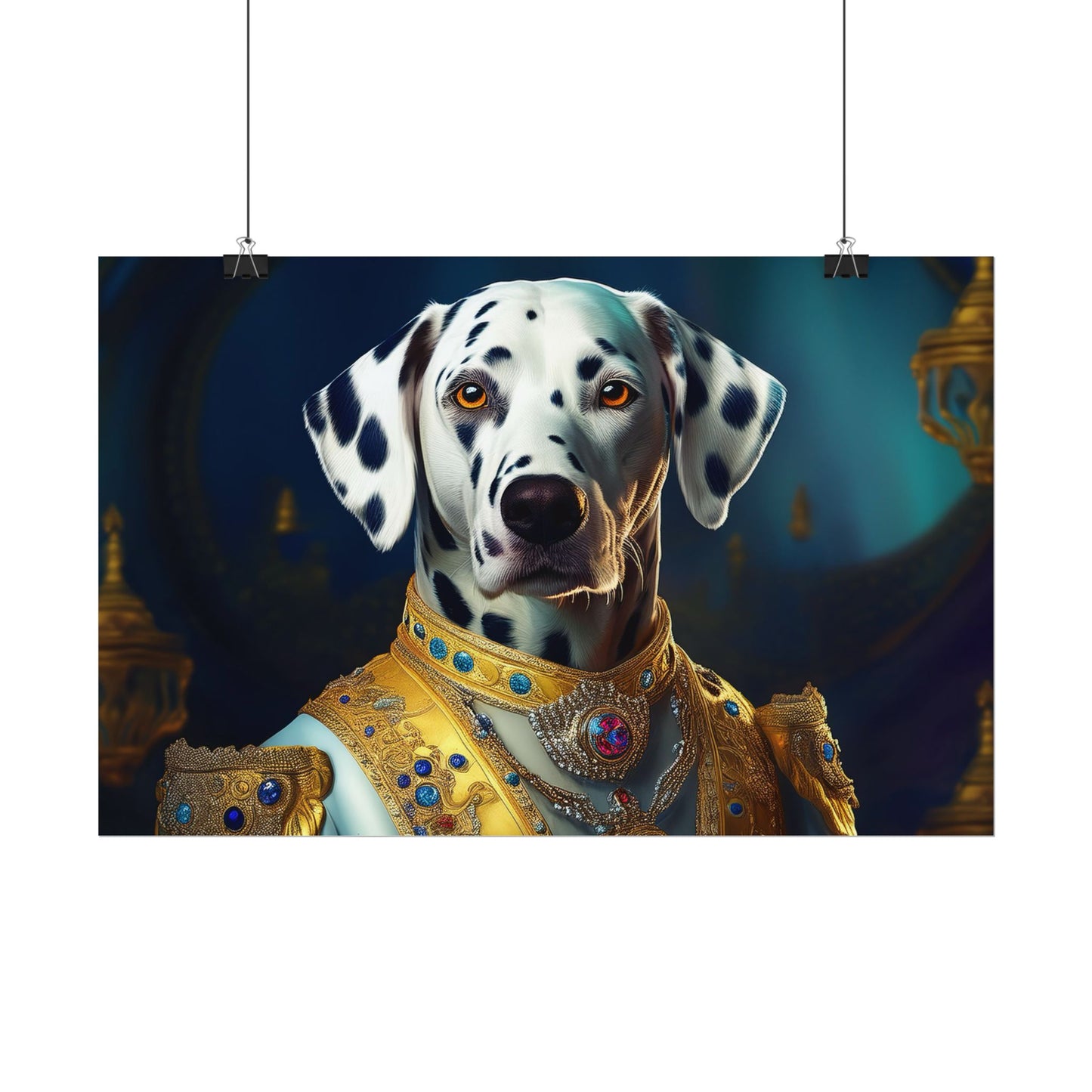 Dalmation Dog Renaissance Pet Portrait Wall Print | Art Print | Wall Art | Dog Art
