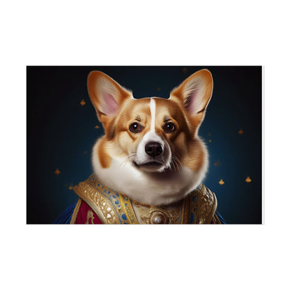 Pembroke Welsh Corgi Renaissance Pet Portrait Print | Wall Art | Wall Print | Dog Art