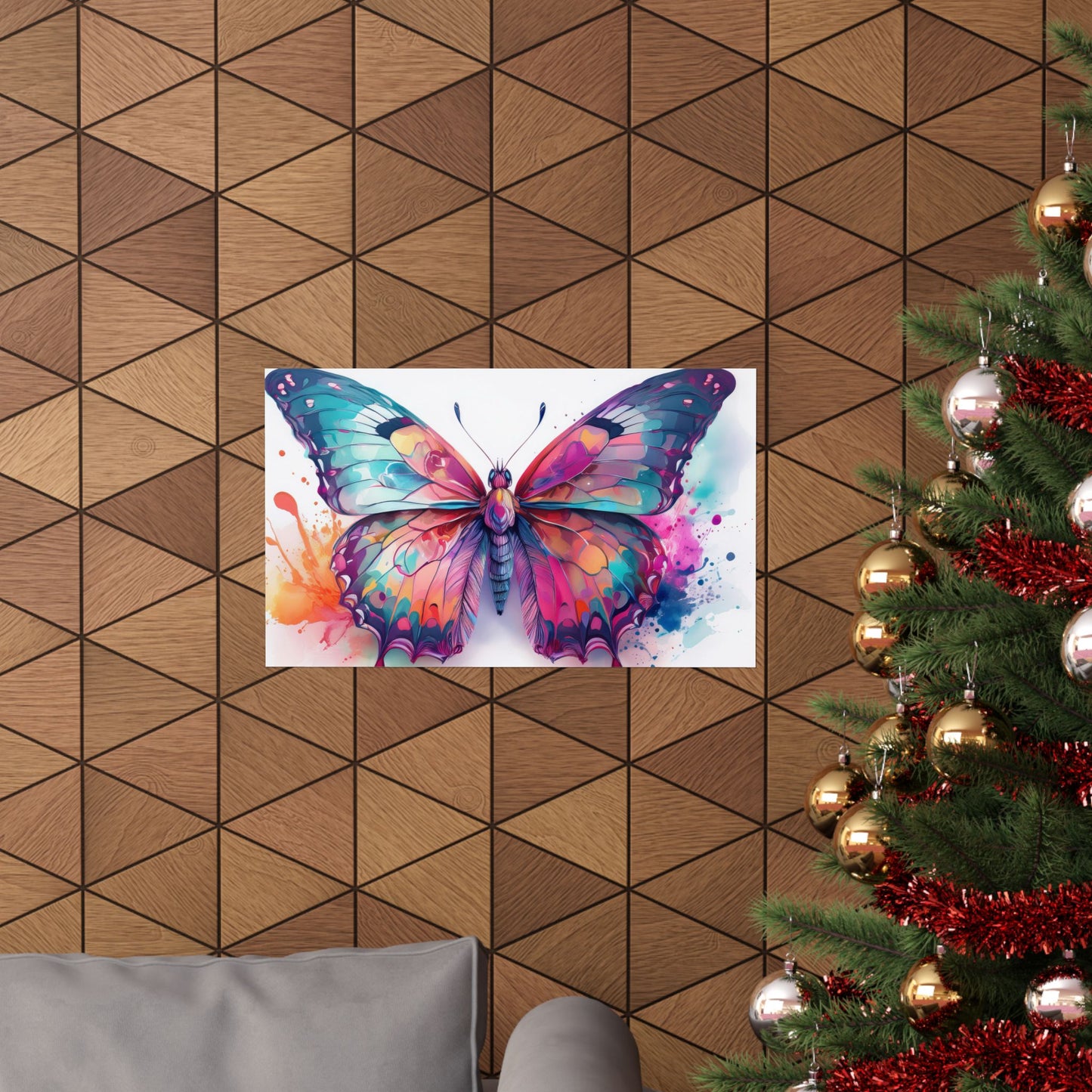 Colorful Butterfly Alcohol Ink Wall Art | Butterfly wall art | Wall Art | Wall Print
