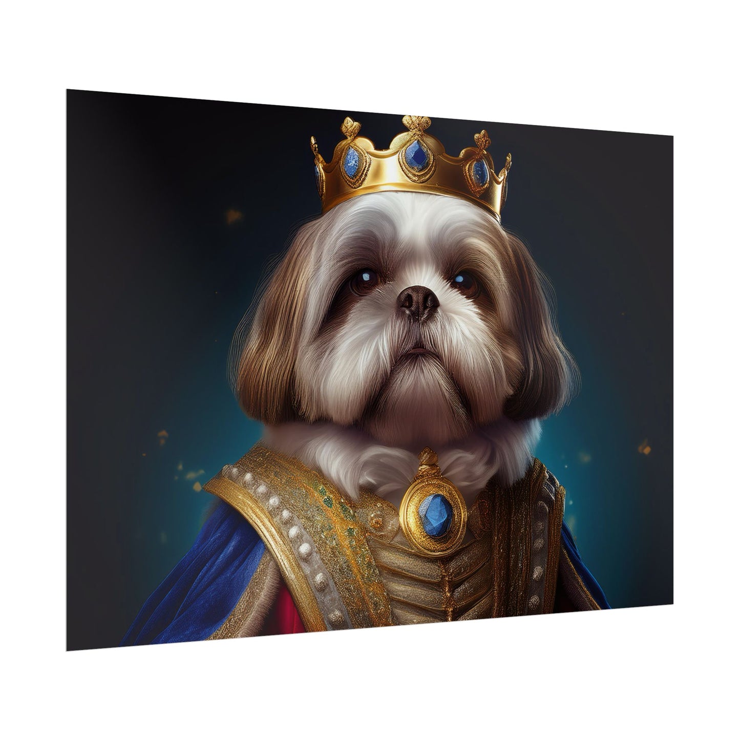 Shih Tzu Renaissance Pet Portrait Print | Dog Lover Wall Art | Dog Memorial Gift | Wall Art | Wall Print