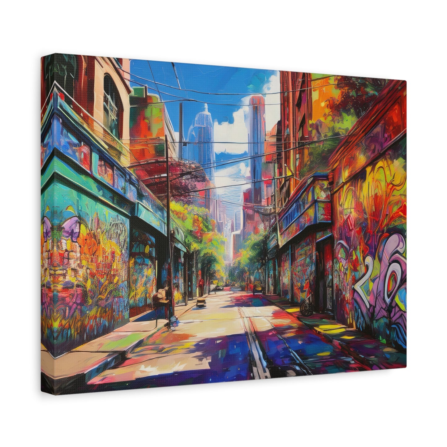 Melbourne Street Graffiti Australia on Canvas | Style 2 | Wall Art | Wall Print