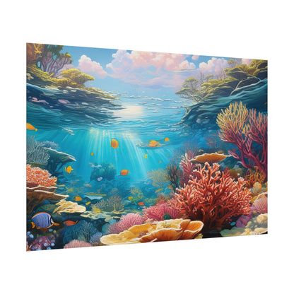 Great Barrier Reef  Australia Coastal Print | Style 3 | Wall Art | Wall Print