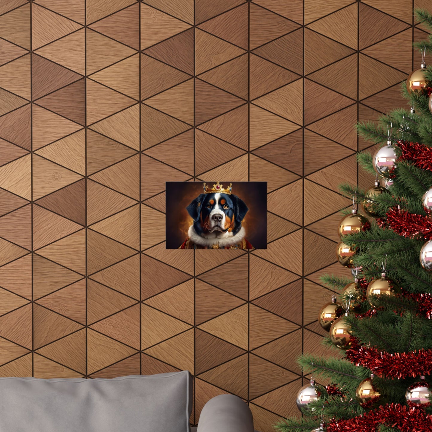Bernese Mountain Dog Renaissance Pet Portrait Print, Art Print, Wall Art, Wall Prints, Dog Wall Art