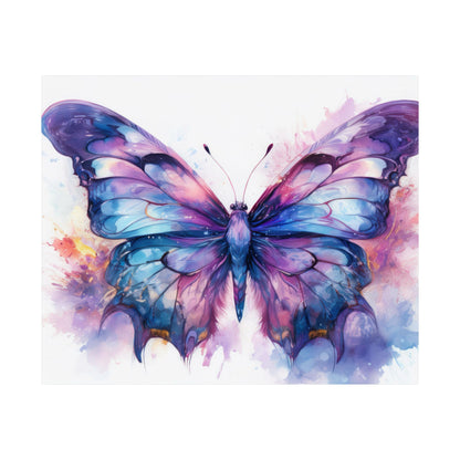Blue & Purple Butterfly Alcohol Ink Wall Art | Butterfly wall art | Wall Art | Wall Print