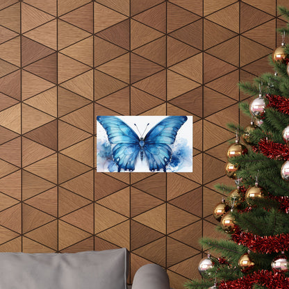 Blue Butterfly Alcohol Ink Wall Art | Unique Nursery Wall Print | Butterfly wall art | Wall Art | Wall Print