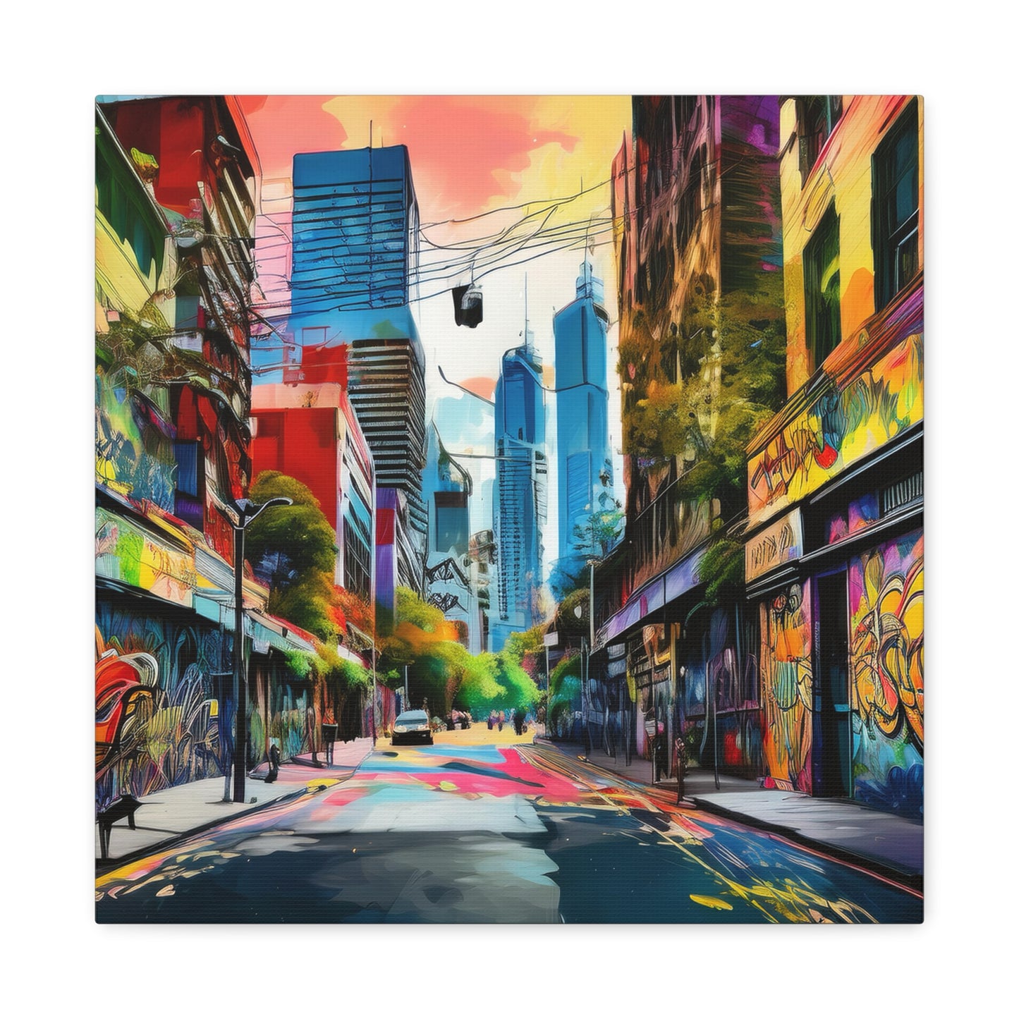 Melbourne Street Graffiti Australia Canvas Art | Style 1 | Wall Art | Wall Print