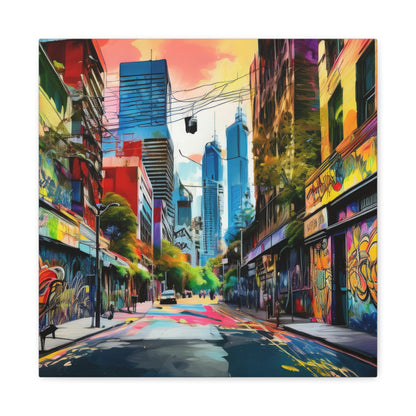 Melbourne Street Graffiti Australia Canvas Art | Style 1 | Wall Art | Wall Print