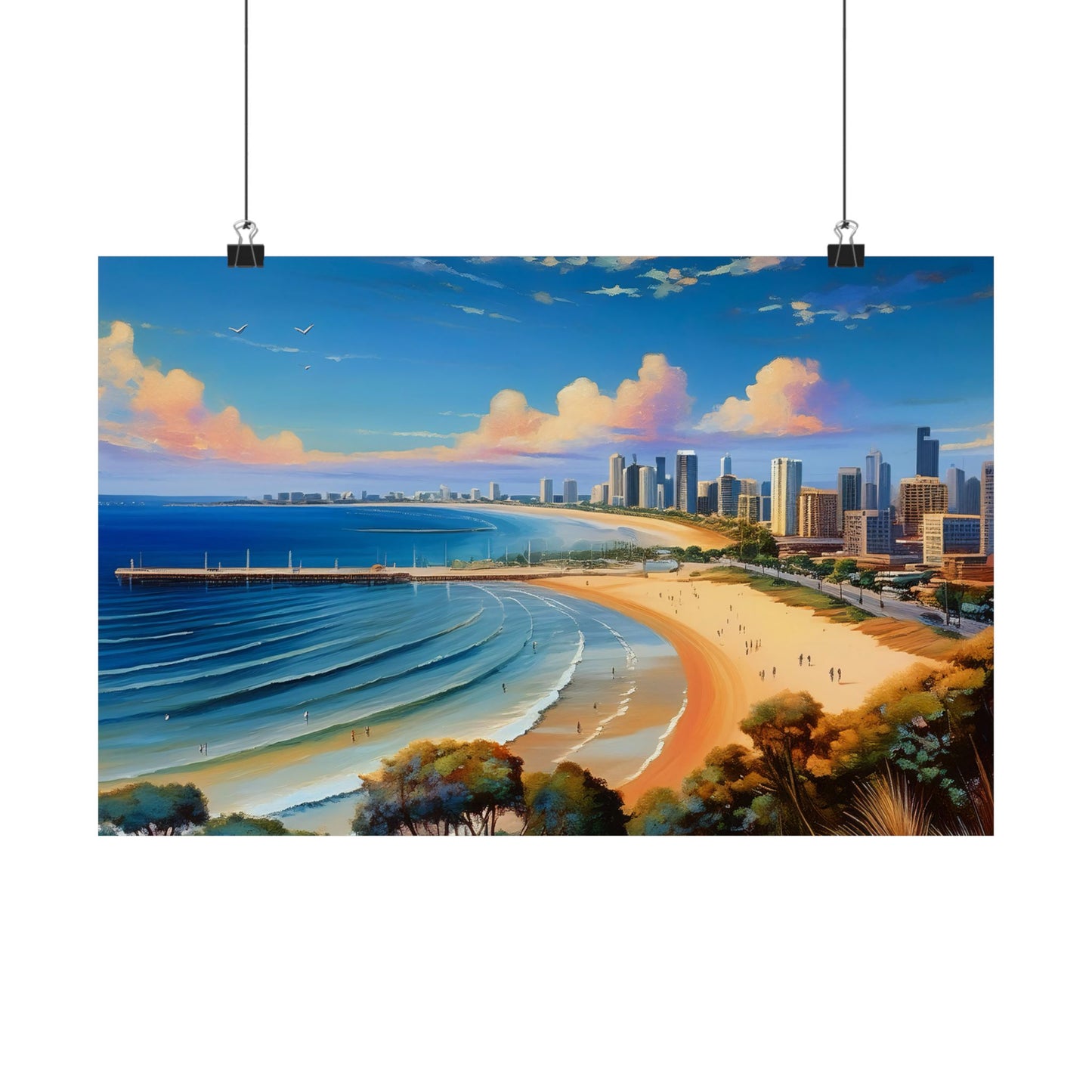 St Kilda Beach Australia Coastal Print | Style 1 | Wall Art | Wall Print