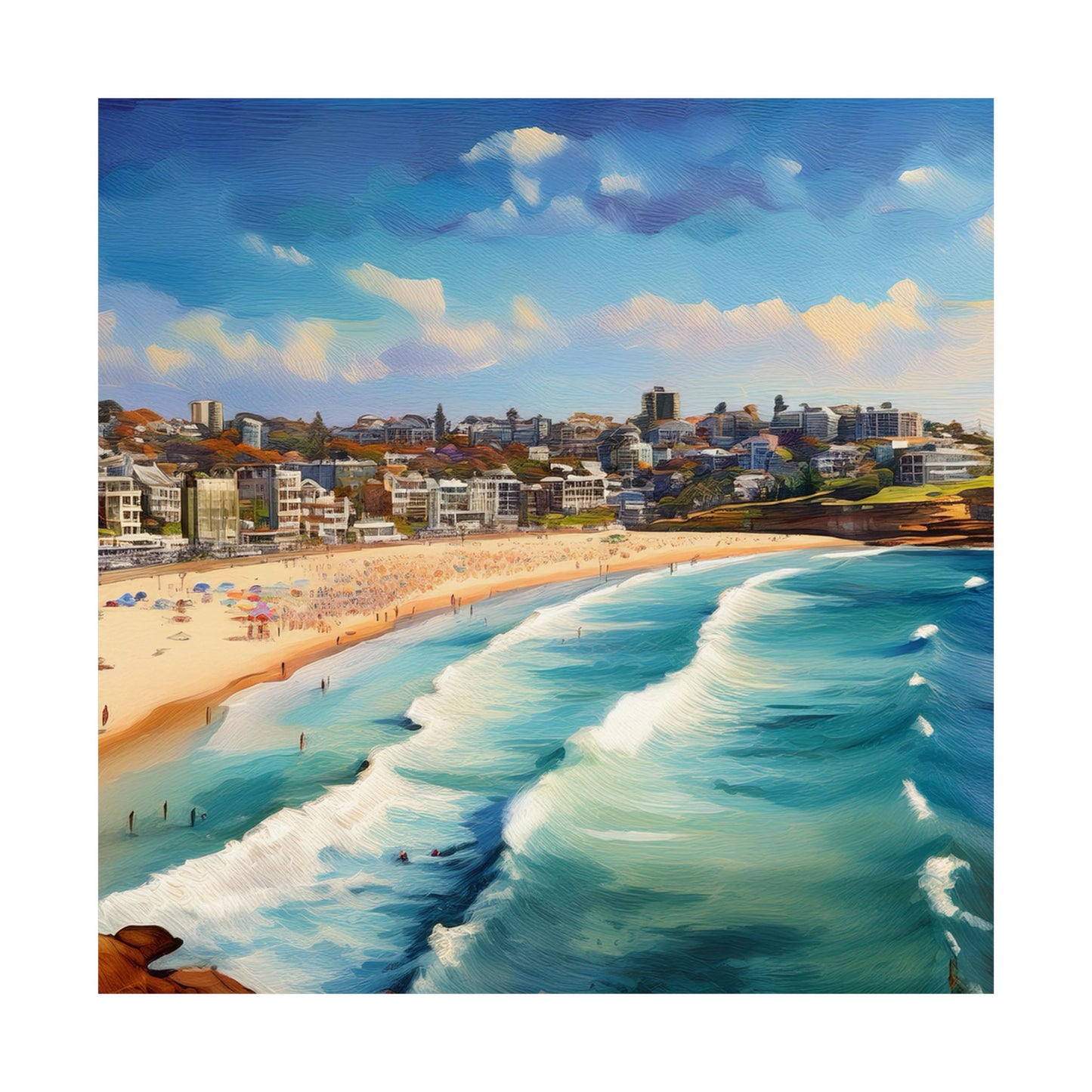 Bondi Beach Australia Coastal Print | Style 1 | Wall Art | Wall Print