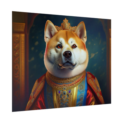 Shiba Dog Renaissance Portrait Print,  Art Print, Wall Decor Gift, Animal Lover Home Decor, wall prints, wall art