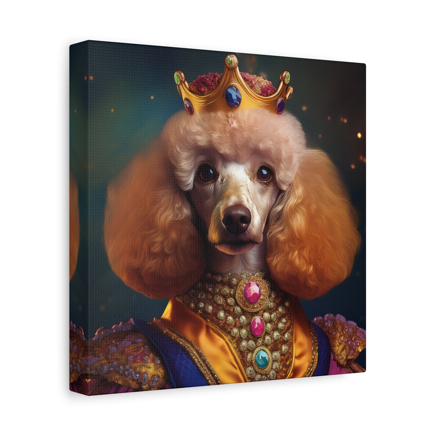 Poodle Pet Dog Renaissance Portrait on Canvas | Wall art | wall print