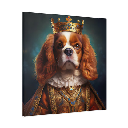 Cavalier King Charles Spaniel Renaissance Pet Portrait on Canvas | Wall art | wall print