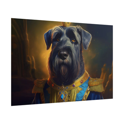 Giant Schnauzer Pet Renaissance Portrait Print, Dog Lover Wall Print | Wall Art | Wall Print