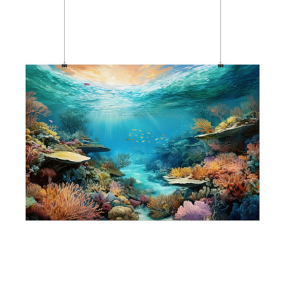 Great Barrier Reef  Australia Coastal Print | Style 2 | Wall Art | Wall Print