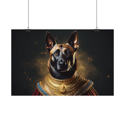 Belgian Malinois Renaissance Dog  Portrait Wall Print, Art Print, Art Print, Animal Lover Home Decor, Dog Wall Art, wall art