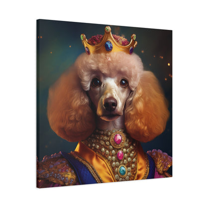 Poodle Pet Dog Renaissance Portrait on Canvas | Wall art | wall print