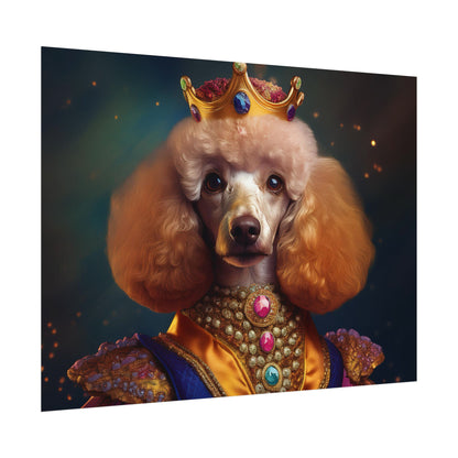 Poodle Dog Renaissance Pet Portrait, Dog Lover Gift, Animal Lover, Home Decor, Wall Art, Wall Print