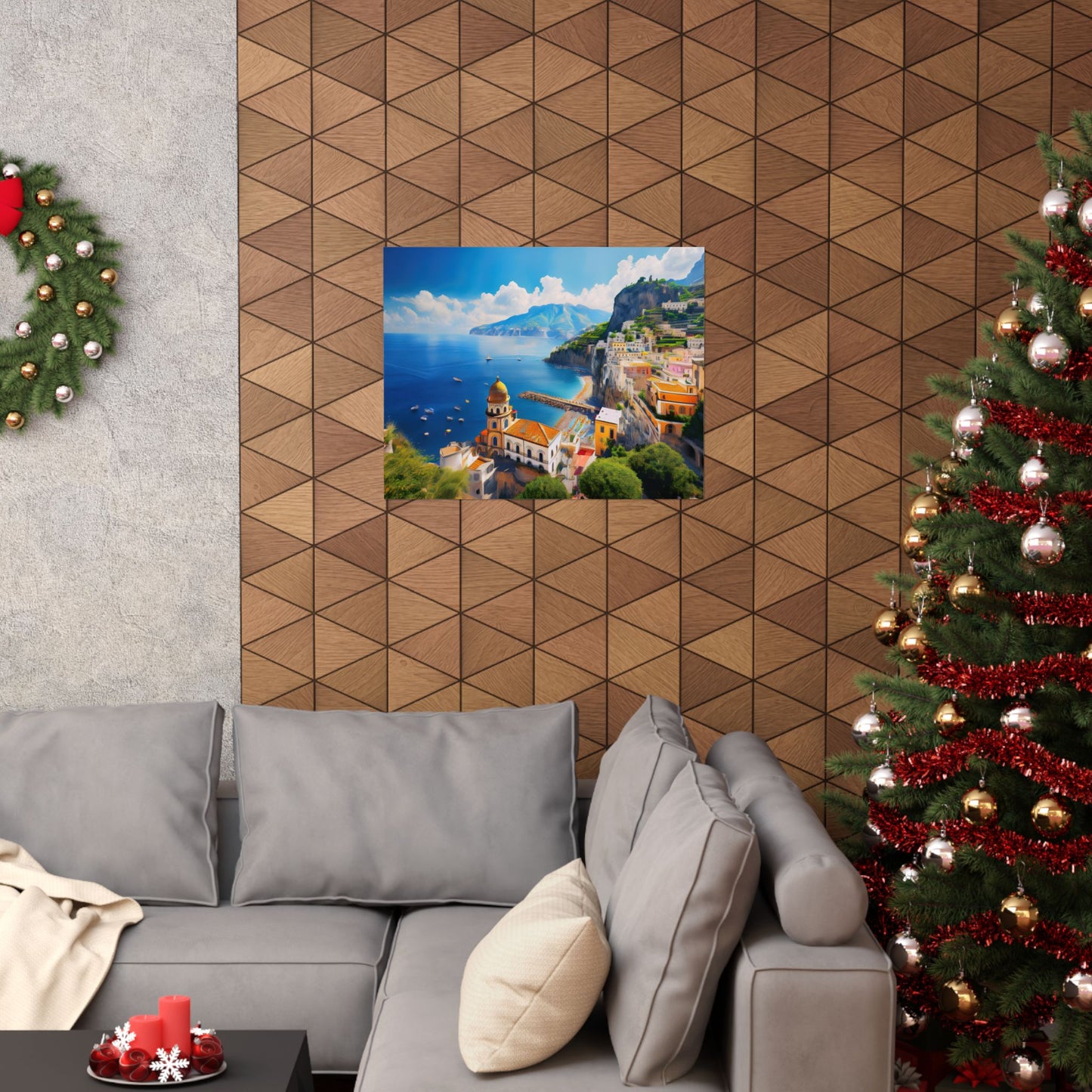 Amalfi Coast Italy Coastal Print | Style 3 | Wall Art | Wall Print