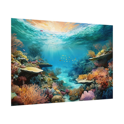 Great Barrier Reef  Australia Coastal Print | Style 2 | Wall Art | Wall Print