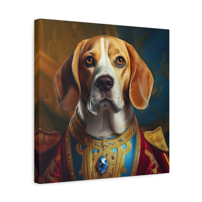 Beagle Renaissance Pet Dog Portrait  - Canvas, wall art, wall print, dog portrait, dog art