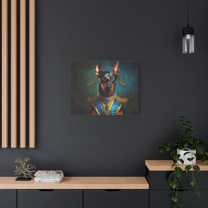 Doberman Pinscher Renaissance Pet Portrait on Canvas | wall art | wall print | Dog Art