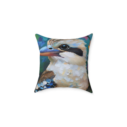 Vibrant Kookaburra Australian Bird  Pillow, Decorative Throw Cushion, Bird Lover Gift, Boho Home Decor, Nature-Inspired Accent Pillow