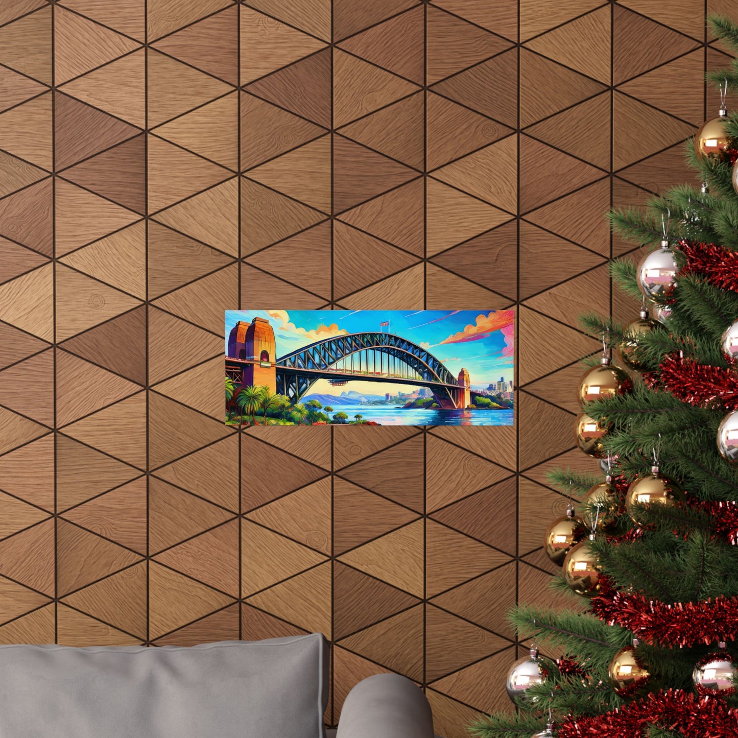 Sydney Harbour Bridge  Australia Painting Print | Wall Art | Wall Print