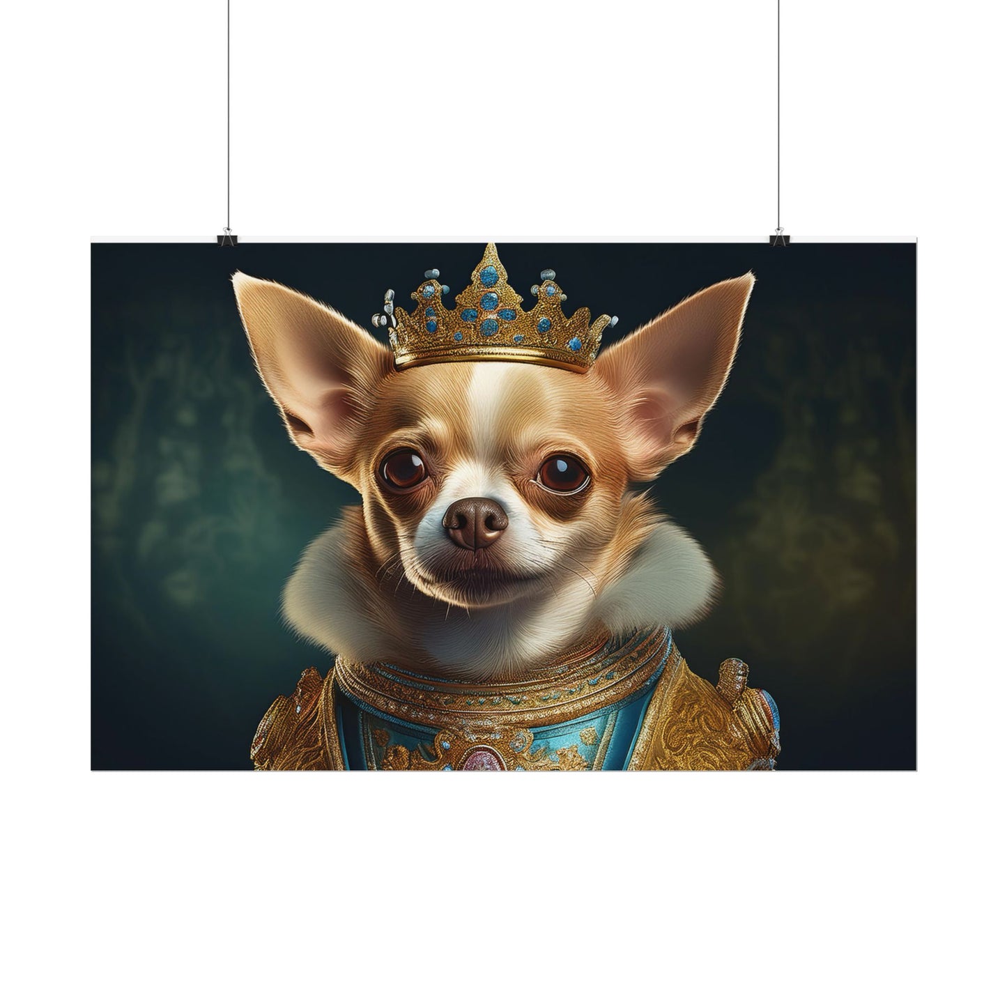 Chihuahua Dog Renaissance Pet Portrait Print | Wall print | Wall art