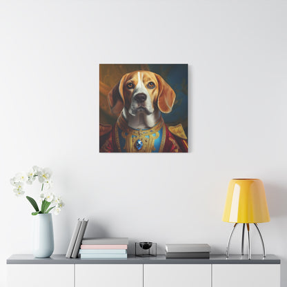 Beagle Renaissance Pet Dog Portrait  - Canvas, wall art, wall print, dog portrait, dog art