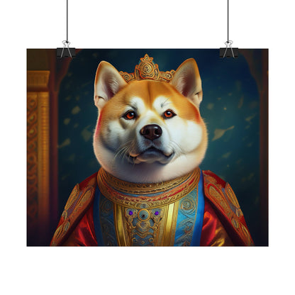 Shiba Dog Renaissance Portrait Print,  Art Print, Wall Decor Gift, Animal Lover Home Decor, wall prints, wall art